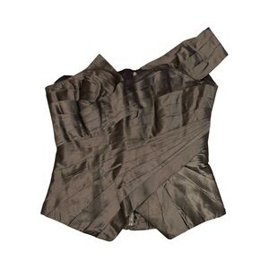 Vintage Handmade Pleated One Shoulder Women's Bustier